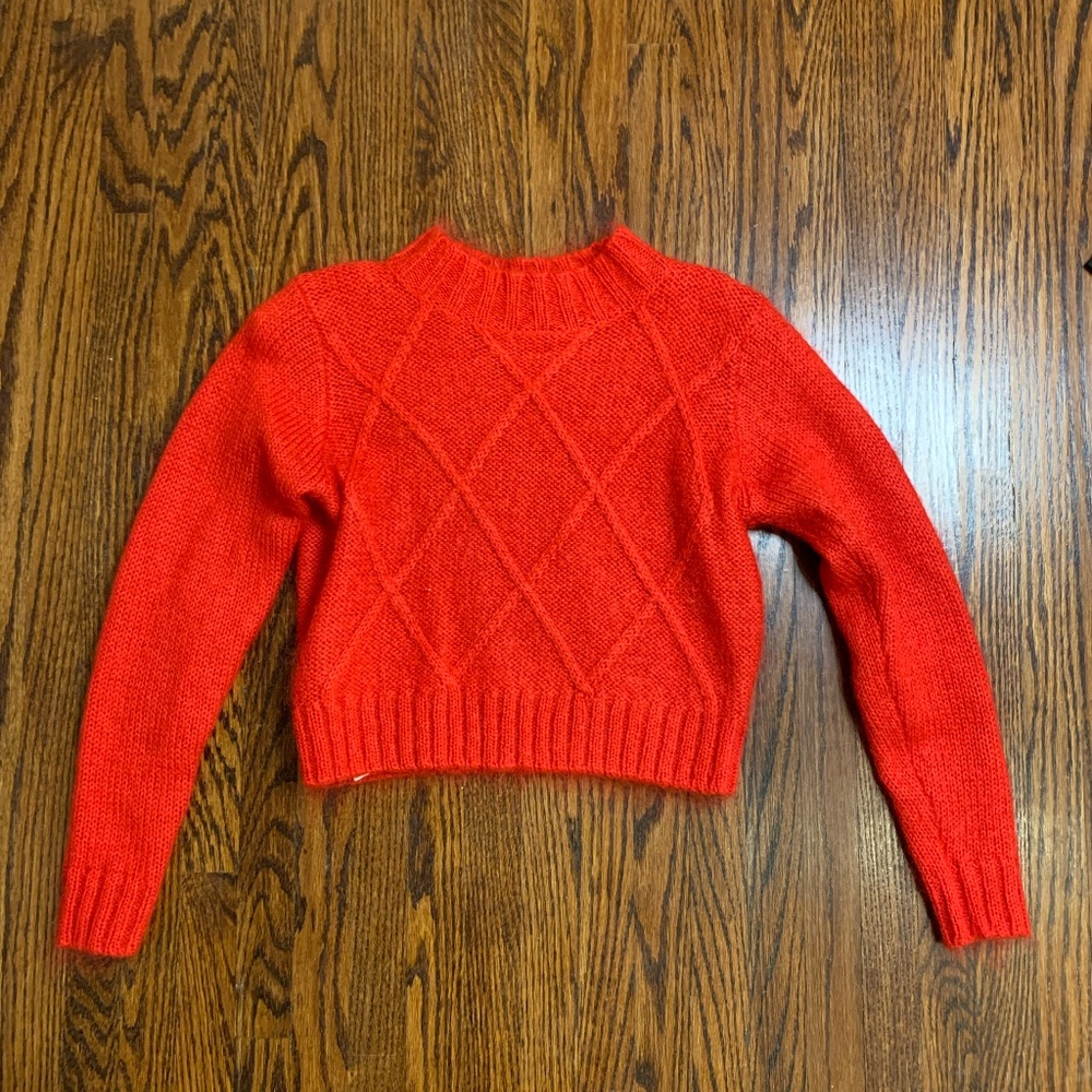 Cropped Sweater incredibly soft - small - red
